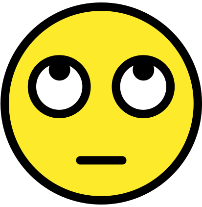 Eye roll emoji
